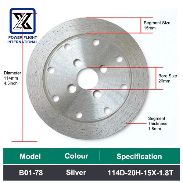 114mm4.5inch Continuous diamond grinding blade for stone for Sale